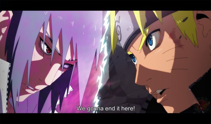 Naruto vs Sasuke by hvostik