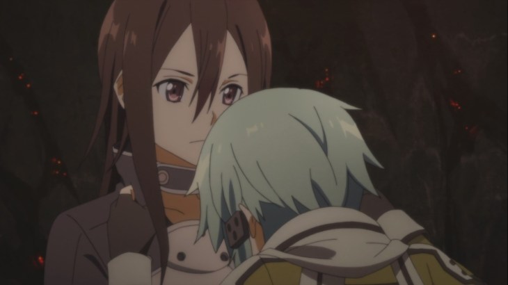 Sinon angry at Kirito