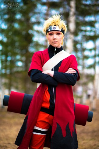 Uzumaki Naruto cosplay sage mode by mimixum
