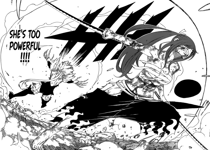 Erza's final blow on Kyouka