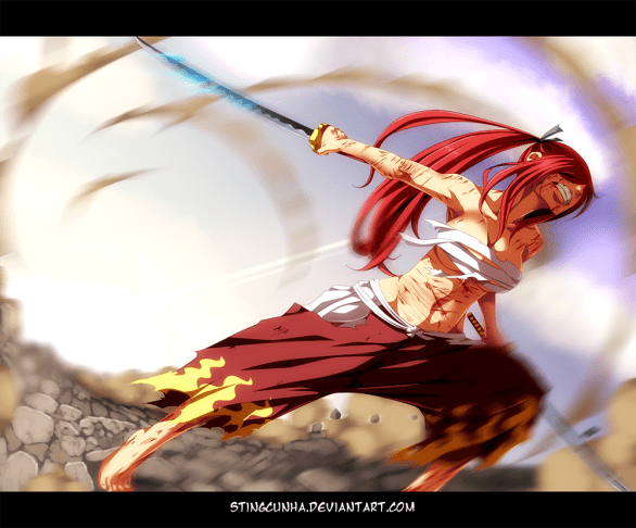 Fairy Tail 404 Erza Fights by Stingcunha
