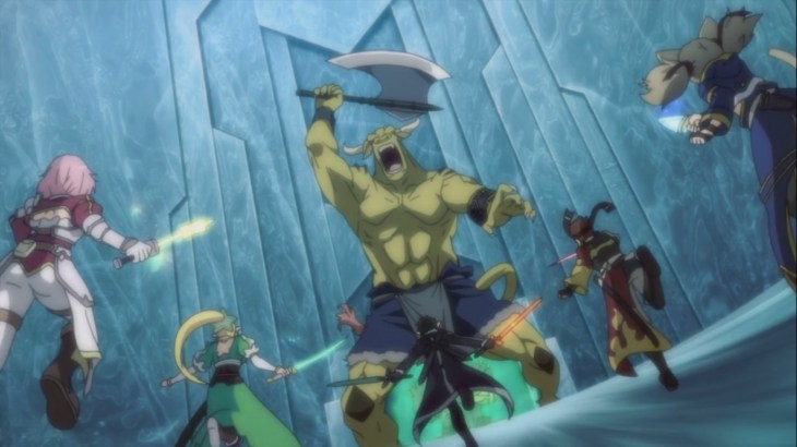 Kirito's friends charge