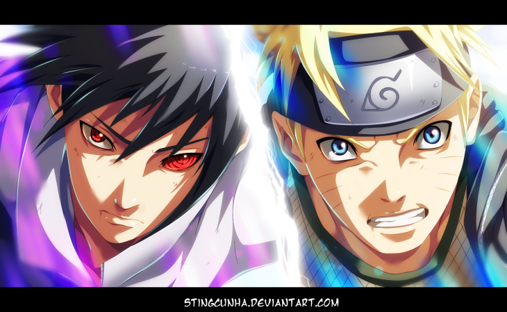 Naruto 694 Naruto vs Sasuke by Stingcunha