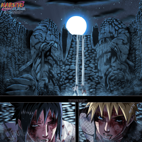 Naruto 697 Naruto vs Sasuke by hikarinogiri