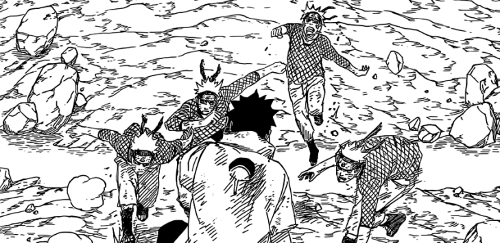 Naruto Clones against Sasuke