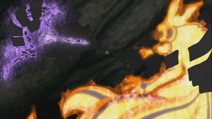 Obito captured Naruto and Sasuke