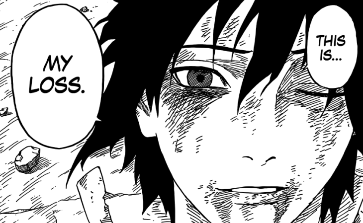 Sasuke admits loss