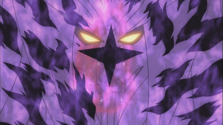 Sasuke's cursed mark sage jutsu susanoo