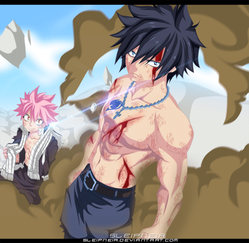 Fairy Tail 407 Gray helps Natsu by sleipneir
