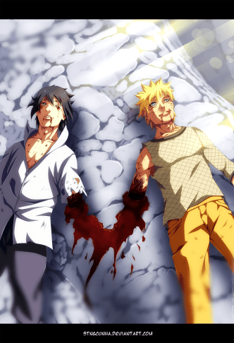 Naruto 698 Sasuke and Naruto friends by stingcunha