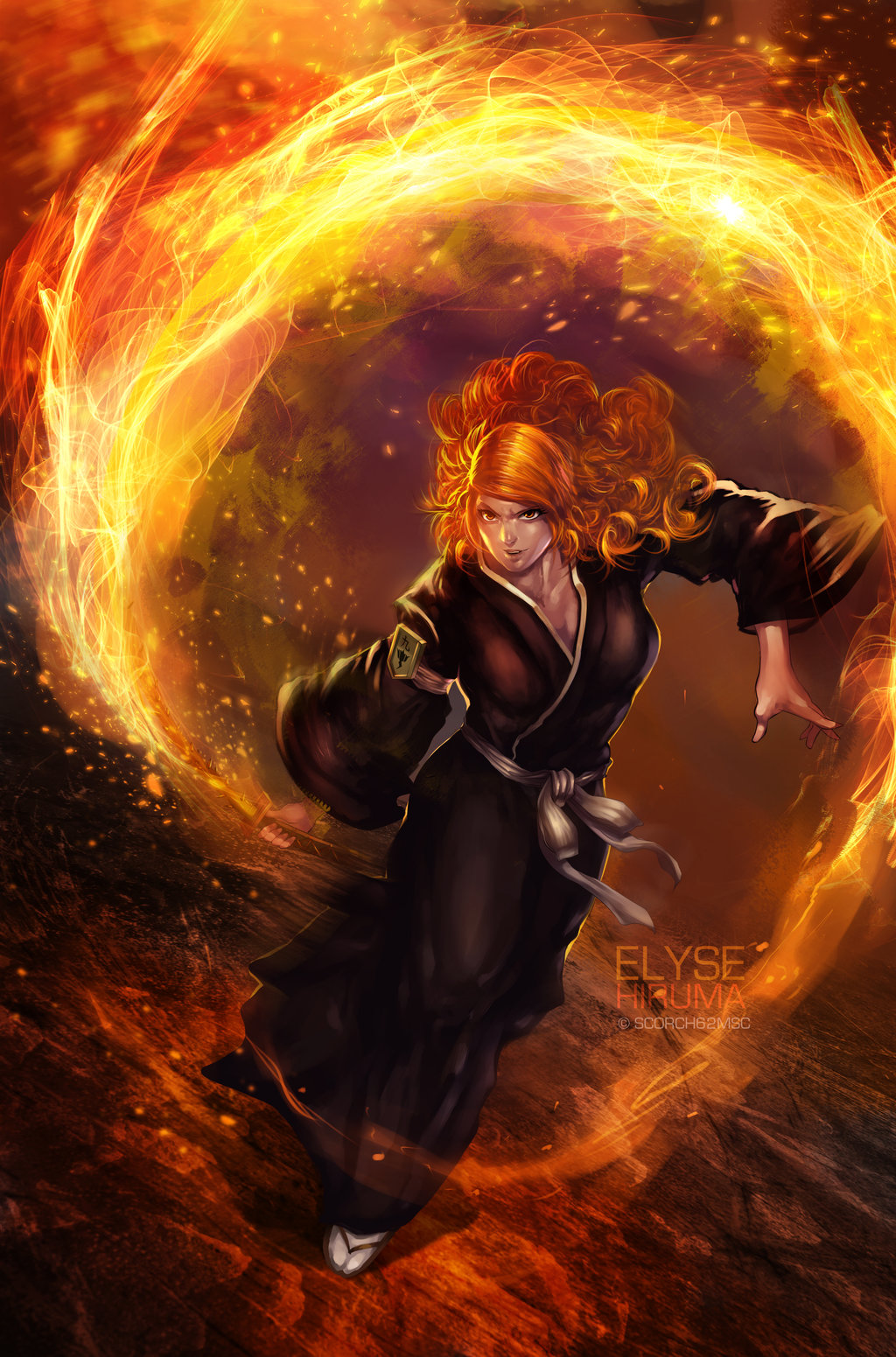 The Burning Rose by scorch62msc