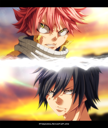 Fairy Tail 413 Natsu vs Gray by Stingcunha