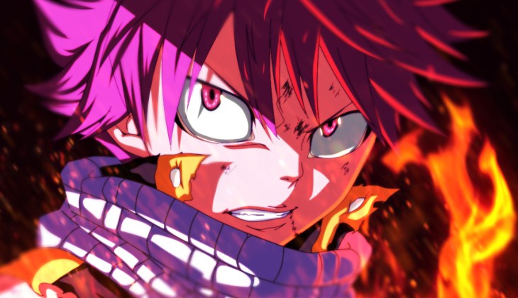Natsu Angry Against Gray in Fairy Tail