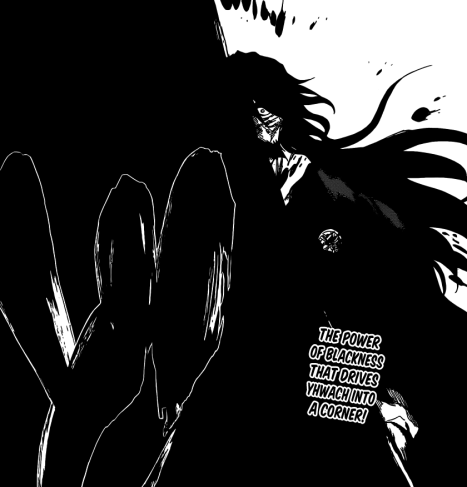 Yhwach covered in blackness