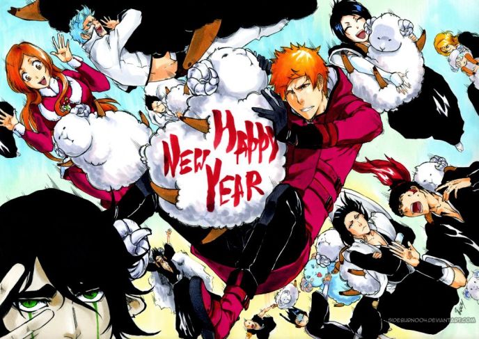 Bleach Happy New Year by Sideburn004