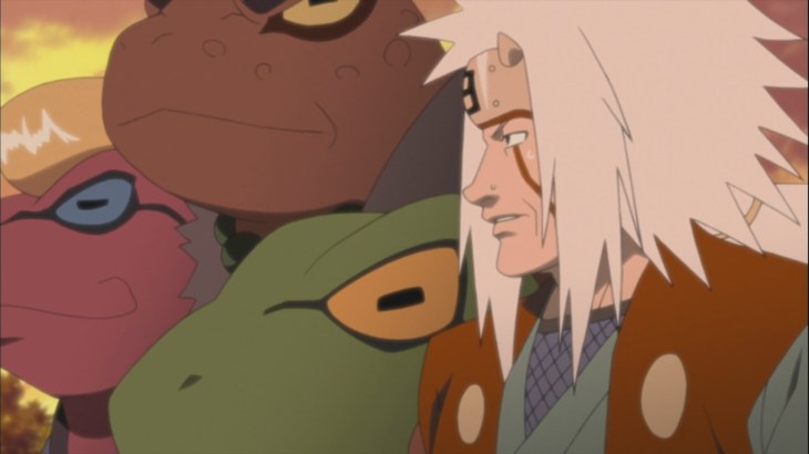 Jiraiya with Frogs