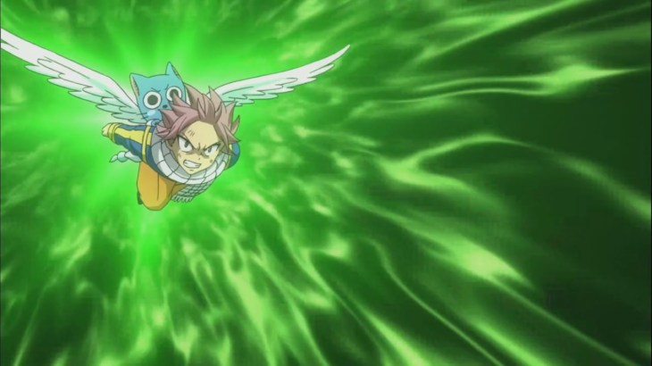 Natsu flys ahead