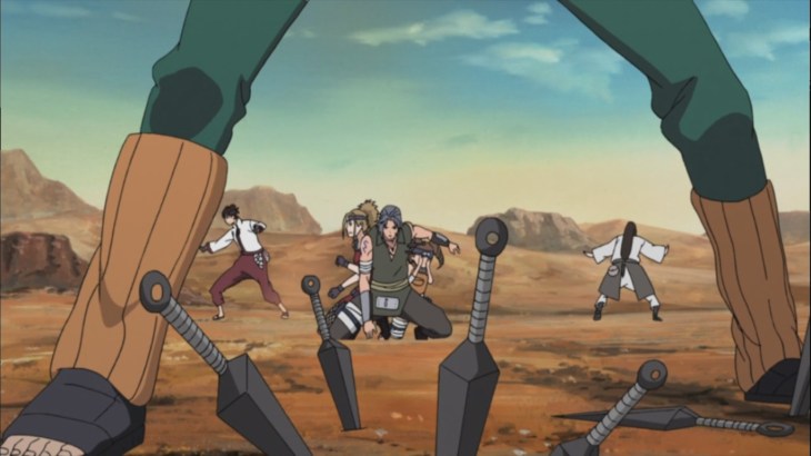 Lee and Neji protects Team Shira