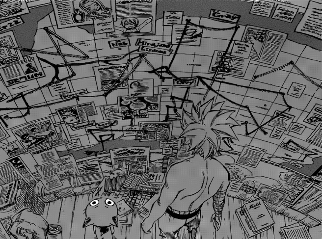 Natsu finds Lucy's Notes