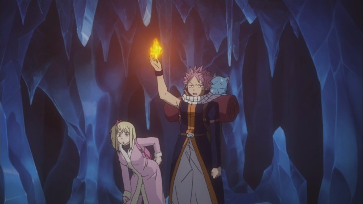 Natsu in a cave
