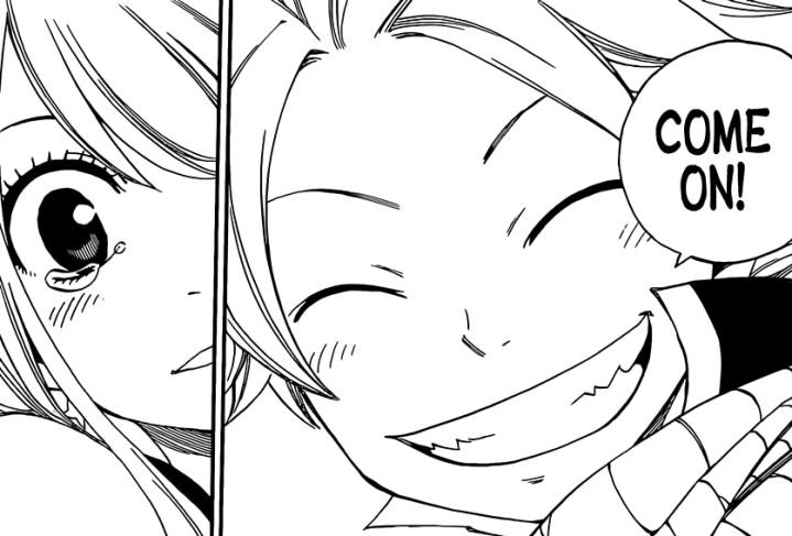 Natsu tells Lucy to prepare