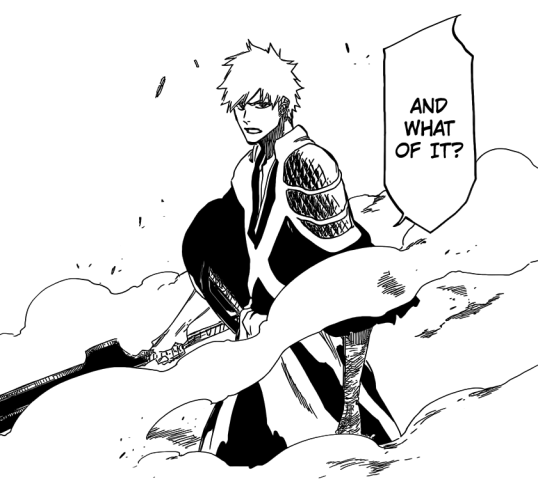 Ichigo uses Getsuga Tenshou