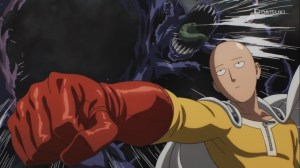 Saitama punches