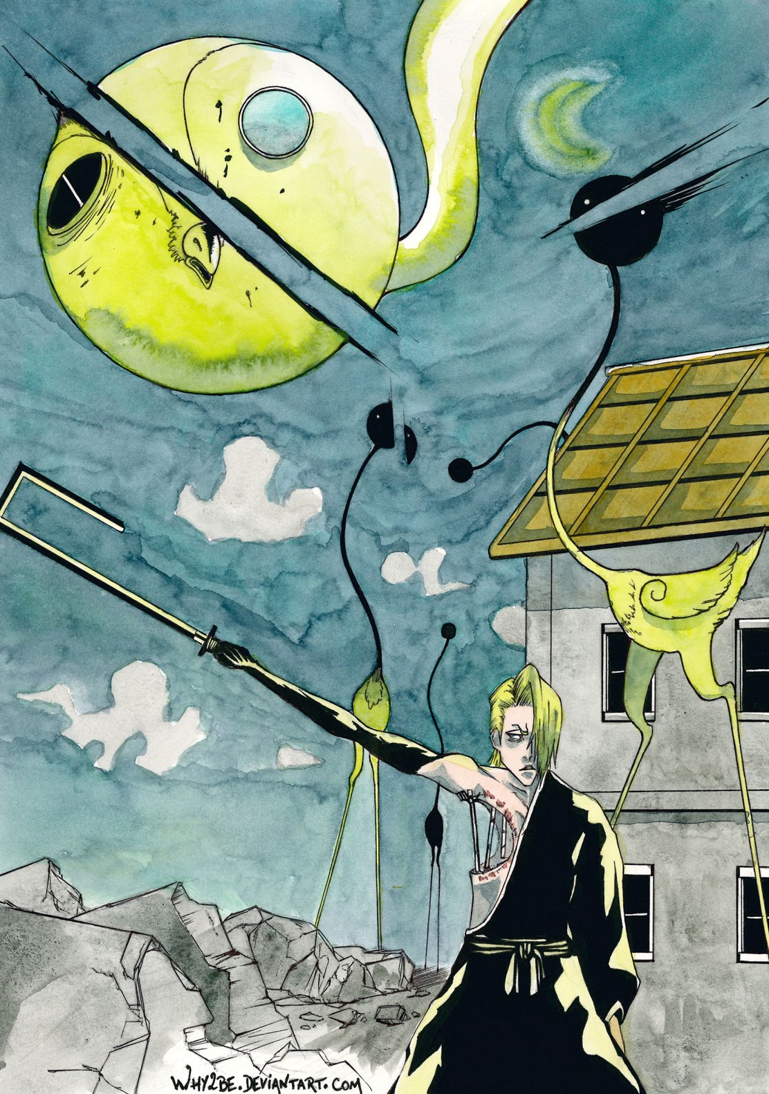 Bleach Izura Kira Lille Barro by Why2Be