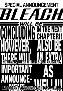 Bleach 685 Announcement