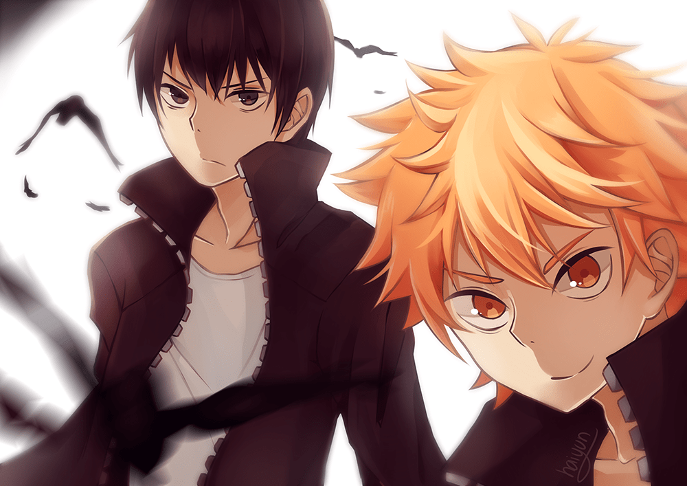 haikyuu-prepare-for-fight-hinata-and-kageyama-by-haiyun